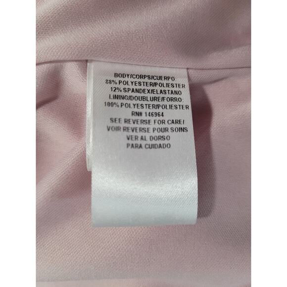 Julia Jordan One-Shoulder Maxi Sheath Dress in Blush Pink with Bow size 12 #13 - Picture 7 of 7